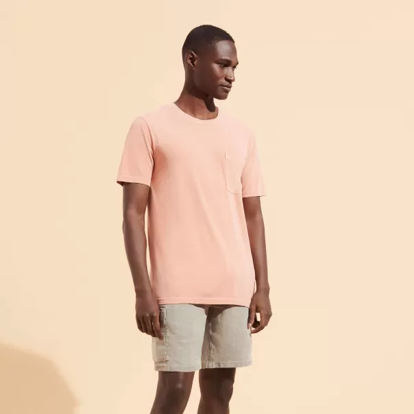 Homme Complet Poterie / Orange T-Shirts Vilebrequin T-Shirt Coton Organique Teinture Minérale Homme