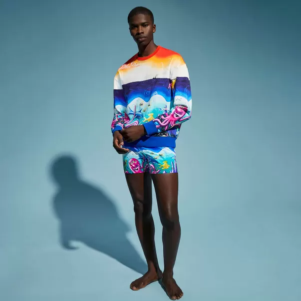 Homme Multicolore / Multi Sweatshirt Coton Col Rond Mareviva - Vilebrequin X Kenny Scharf Qualité Certifiée Sweats