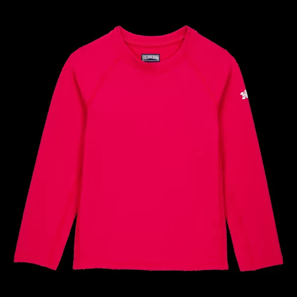 Fushia / Rose Vilebrequin T-Shirts Anti Uv Fort Garçon T-Shirt Anti Uv Enfants Textured Solid