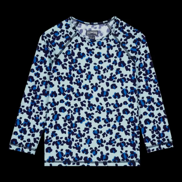Vilebrequin Thalassa / Bleu Garçon T-Shirt Anti Uv Enfant Turtles Leopard T-Shirts Anti Uv Prix Exorbitant