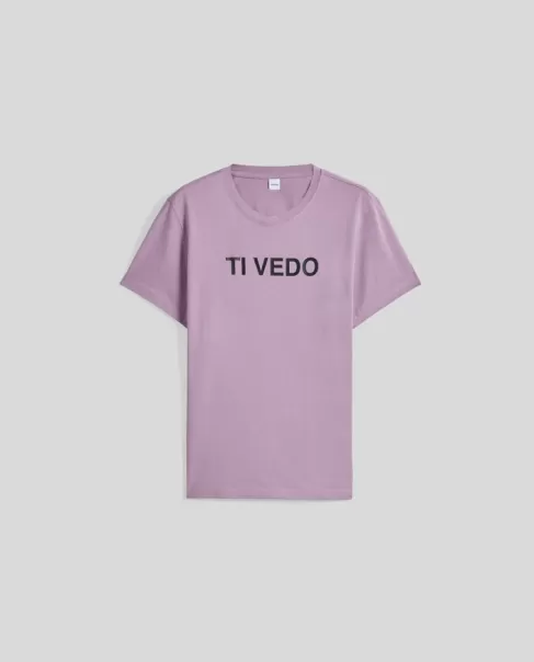 Glicine Femme T-Shirt À Col Rond Ti Vedo Aspesi Voir T-Shirts Et Polos
