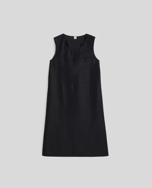 Robes Noir Tarif Robe Fourreau Zippée Classique Femme Aspesi