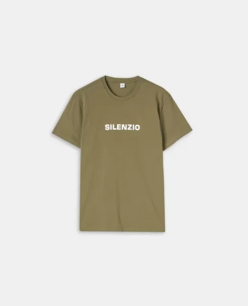 T-Shirt Silenzio Aspesi Soldes Militaire T-Shirts Et Polos Homme