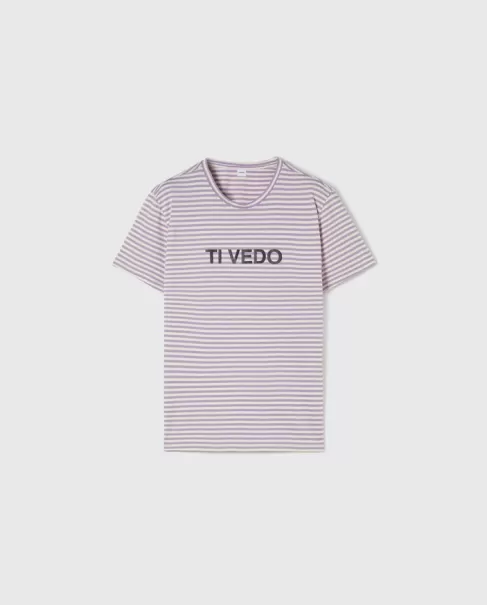 Homme T-Shirt Ti Vedo T-Shirts Et Polos Lilas Bon Aspesi