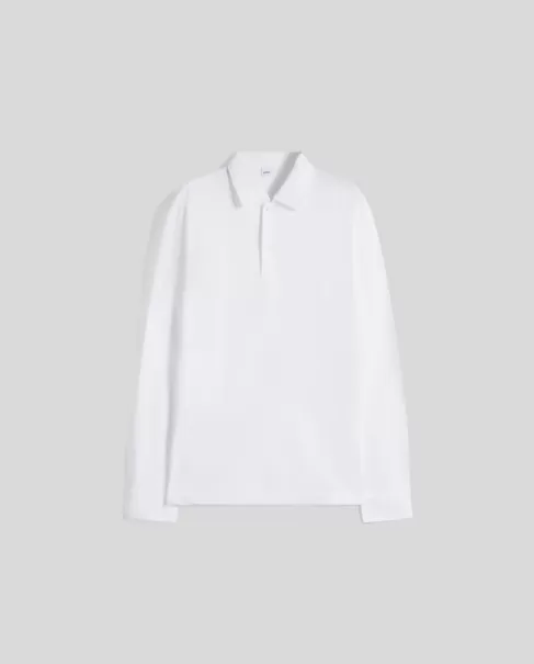 Blanc T-Shirts Et Polos Homme Aspesi Utilité Polo En Jersey De Coton