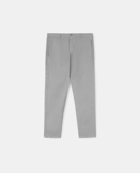 Homme Aspesi Pantalons Et Bermudas Pantalon Fonctionnel En Coton Teint Dans La Masse Stuc Confort